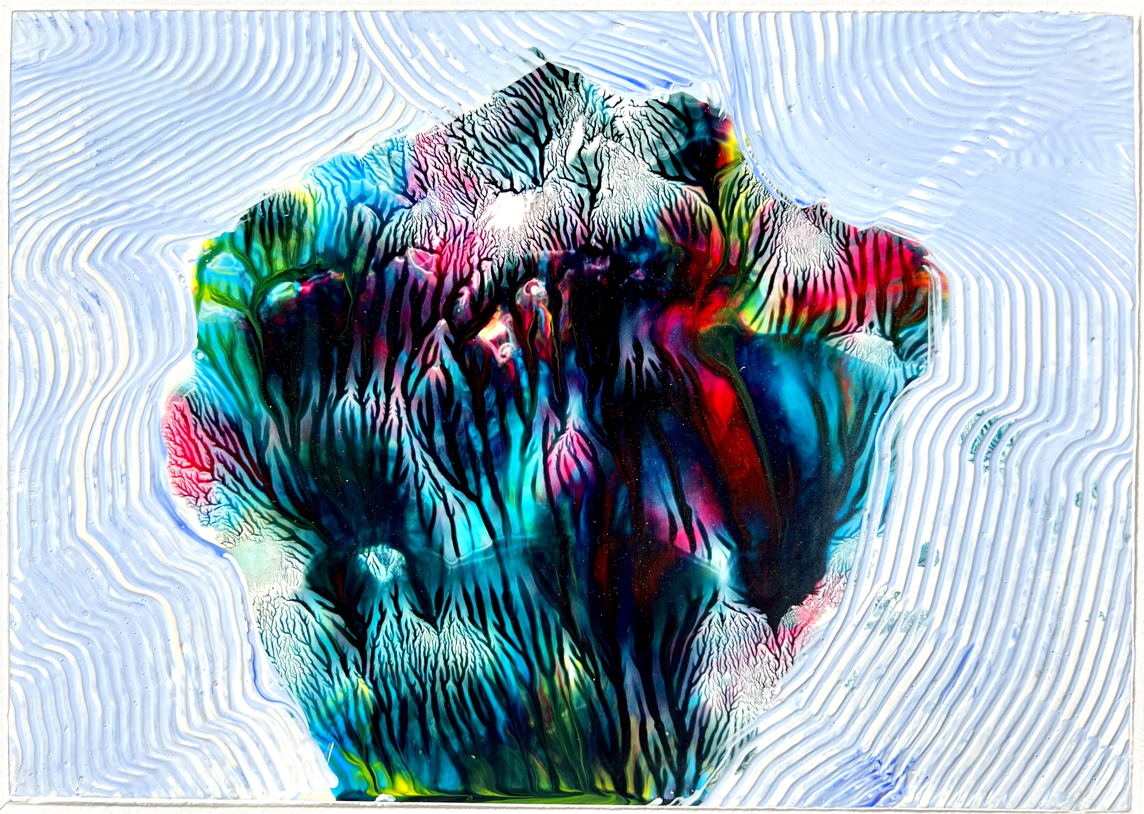 Duralit Üzerine Akrilik 25x35cm Form 2024